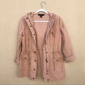 Peachy Pink Drawstring Coat